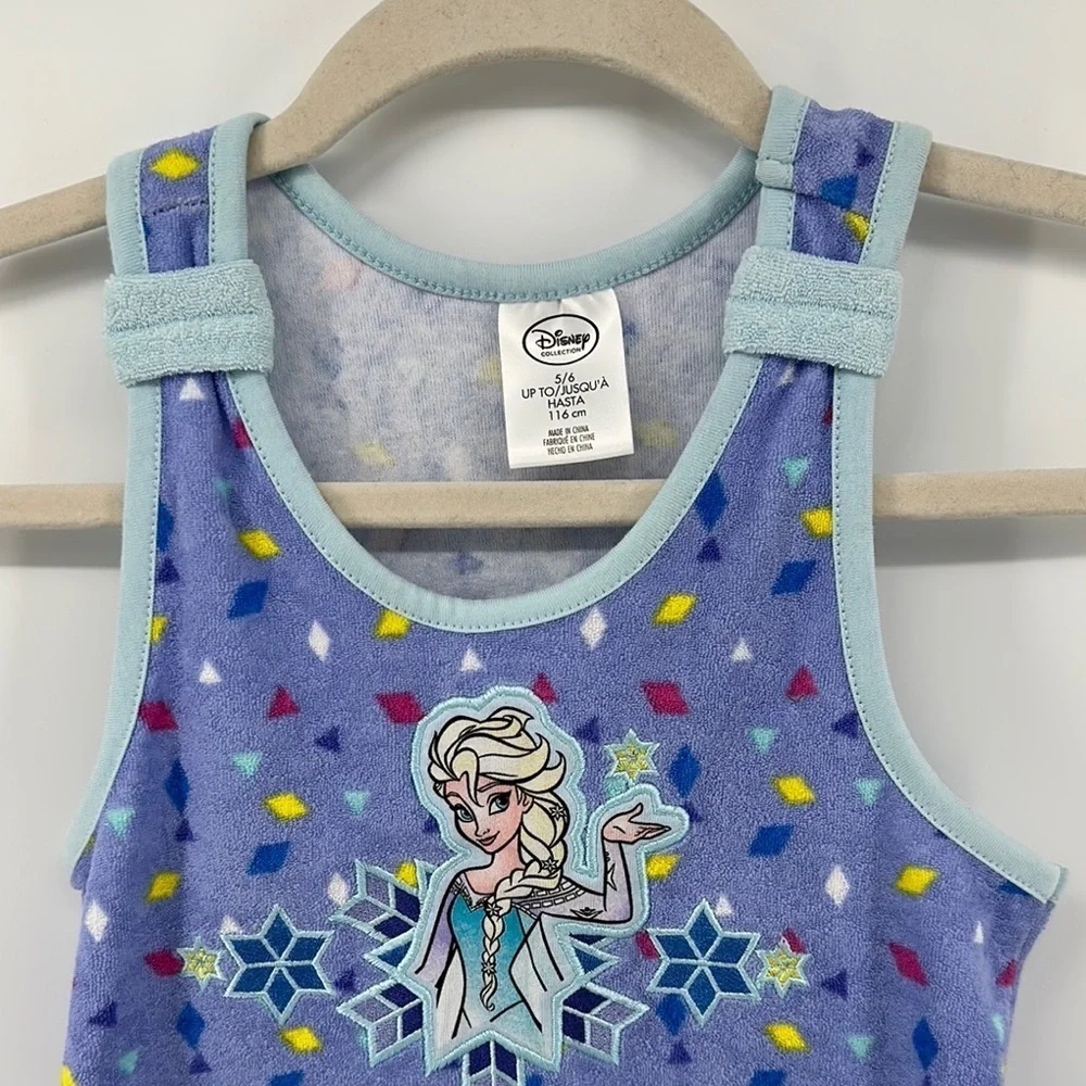 Disney Whimsical Princess Beach Blue/Purple Swim Elsa Coverup Dress Sz5/6